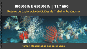 Roteiro | Tema 4 | Sistemática dos seres vivos
