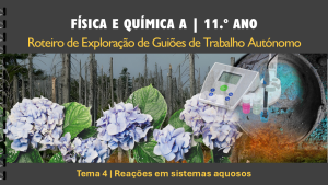 Roteiro | Tema 4 | Reações em sistemas aquosos