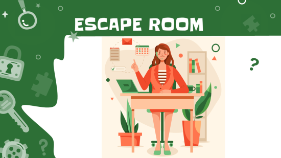 Escape room na secretaria informação pessoal