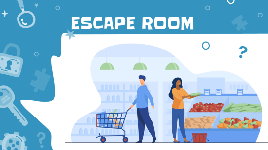 Escape room no supermercado: alimentação