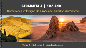Roteiro | Tema 2 | Subtema 2 | A radiação solar